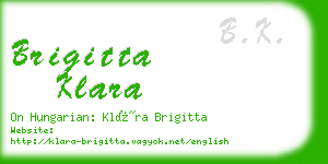brigitta klara business card